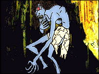 Drawing of Black Annis