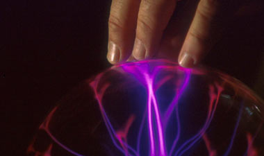 Hand conducting electricity