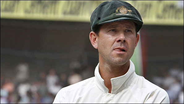 Ricky Ponting during the series defeat to India