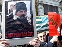 Mashadov'un ölümü sonrası Türkiye'de bir gösteri 