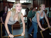 Madrigalis in rehearsal