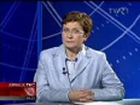 Directorul de ştiri TVR, Rodica Culcer. 