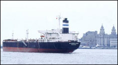 Tanker on the Mersey