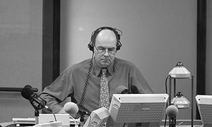 Nick Clarke in The World At One studio