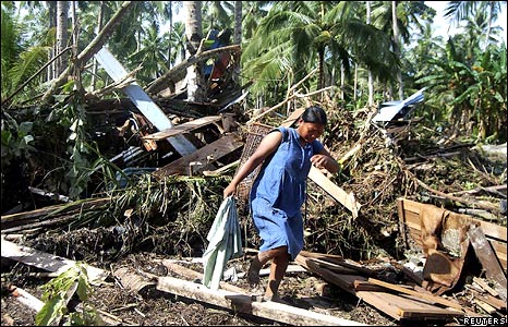 A woman in the village of Purourougat, Mentawai District, West Sumatra, on 28 October 2010