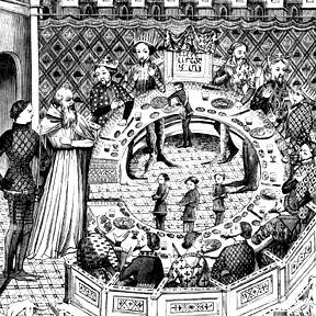 Merlin at the court of King Arthur