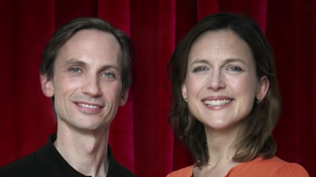 Matthew Rowe with his student, Katie Derham