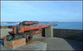 Battery gun at Noirmont point