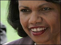  امریکی وزیر خارجہ کونڈولیزا رائس