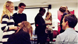 Aula de portugues no Kings College London (Foto Divulgação)
