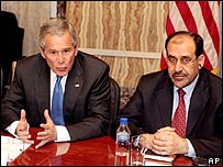 نوری مالکی و جورج بوش