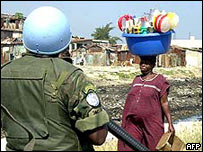 Soldado da ONU no Haiti