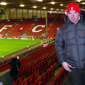 James at Liverpool F.C. homegrounds Anfield