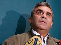 O general venezuelano Raúl Baduel