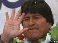 O presidente da Bolívia, Evo Morales