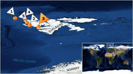 Dive map - Arctic Ocean - Site 3