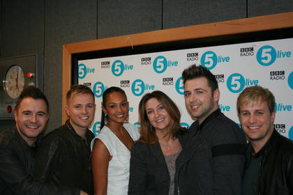 Westlife and Alesha Dixon