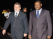 Lula e o chanceler angolano, João Bernardo de Miranda