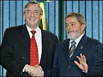 Lula recebe Kirchner em Brasília meses antes das eleições brasileiras