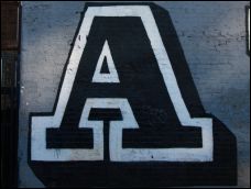 Large letter A