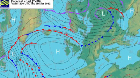 Met Office weather chart