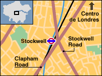 Mapa do local do incidente