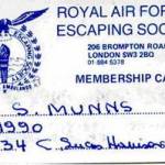 RAF Escaping Society Membership Card RAF Escaping Society Membership Card