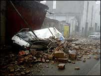 Destruição causada pelo furacão Ike em Camaguey, Cuba
