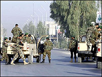 پليس افغانستان در شهر قندهار