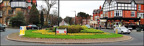 Park Drive roundabout in Harrogate