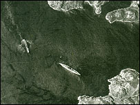 Záběr, který vedl k potopení ponorky německé lodi Bismarck