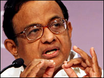 Indian Home Minister P Chidambaram 