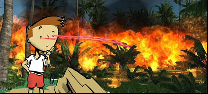 چشمان آتش افشان