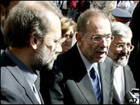 سولانا و لاريجانی