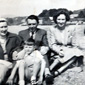 Happy holidays - John's mother Nellie, father Jimmy and family friend Mary with John at Lake Windermere in 1953
