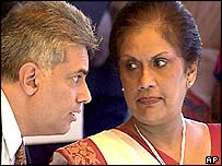 سری لنکا کی صدر اور وزیرِ اعظم