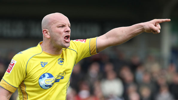 Guy Branston in action for former club Torquay United.