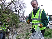 Peter Webb litter picking