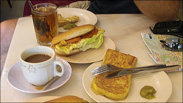 Breakfast for the BBC team