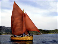 Skiff sailing boat. Credit Phillip Fox-Denham 2009.