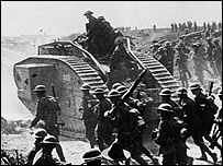 Going into battle (Bovington Tank Museum)
