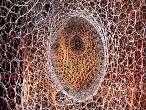 'Branching Morphogenesis' (ilustração: Peter Lloyd Jones, Andrew Lucia e Jenny E. Sabin, University of Pennsylvania's Sabin + Jones Lab Studio)