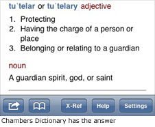 Definition of 'tutelary'