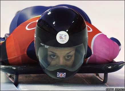 Turin 2006 star Shelley Rudman in action