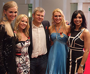 Adrian and Christine with Miss World contestants