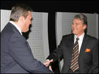 Віктор Янукович і Віктор Ющенко