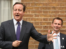 David Cameron and Jeremy Hunt