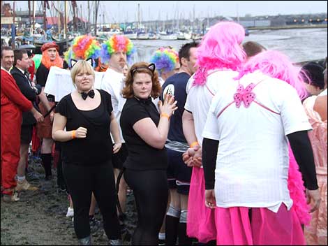 At the startline of the Maldon Mud Race 2007