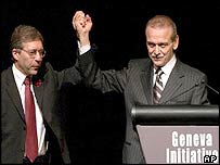 Lançamento do plano alternativo de paz em Genebra