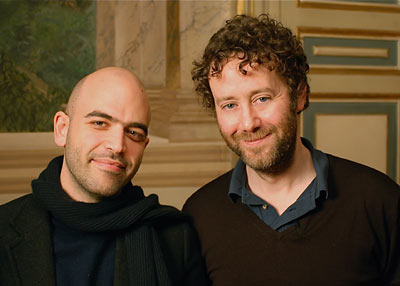 Roberto Saviano with Lawrence Pollard
